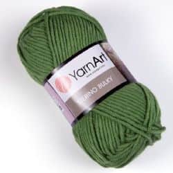 צמר מרינו -MERINO BULKY-צמר עבה עם 25% צמר אמיתי בצבע-ירוק-098
