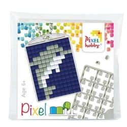 מחזיק מפתחות-pixel - דולפין