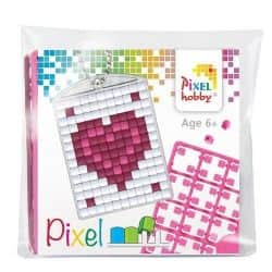 מחזיק מפתחות-pixel - לב