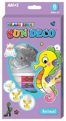 sun deco glass deco- צביעת תליונים עם צבעי חלון- דגם חיות