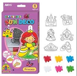 sun deco glass deco- צביעת תליונים עם צבעי חלון- דגם נסיכות