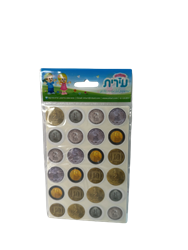 מדבקות- 6 דפים בשקית - דמי חנוכה