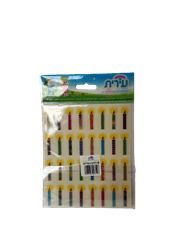 מדבקות- 6 דפים בשקית - נרות