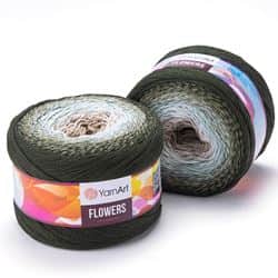 צמר לסריגה קייק מתחלף 55% כותנה-YARNART-FLOWERS- צבע -311