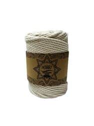 חוט מקרמה 4 מ"מ ROPE בכמות גדולה 500G בצבע טבעי