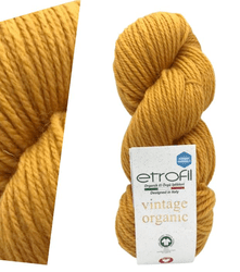 100% צמר VINTAGE ORGANIC- בצבע חרדל 72131