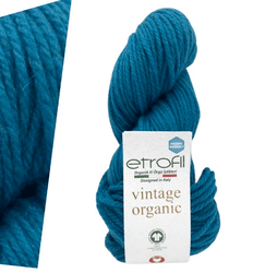 100% צמר VINTAGE ORGANIC- בצבע טורקיז כחול 75178
